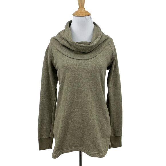 Columbia Sweatshirt Womens XS Extra Small Mushroom Cowl Neck Cotton Blend Logo - Picture 1 of 13